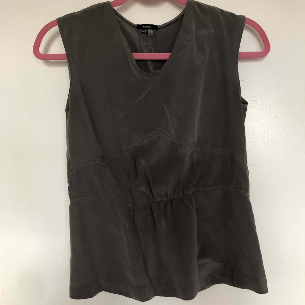 Raoul gray shimmery top